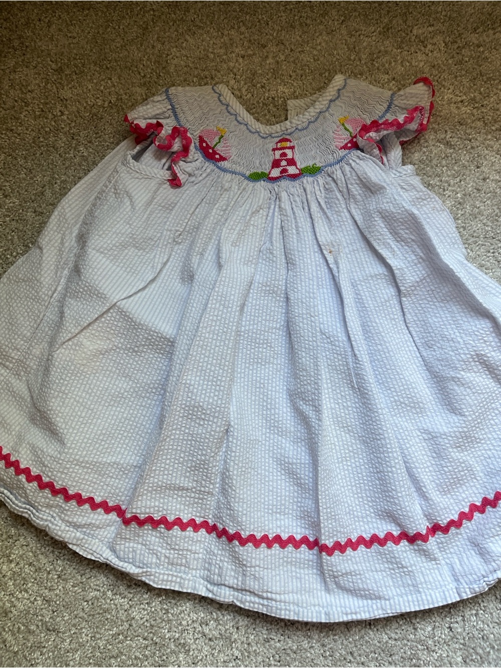 Shrimp and Grits Kids Smocked Dress - PLAY